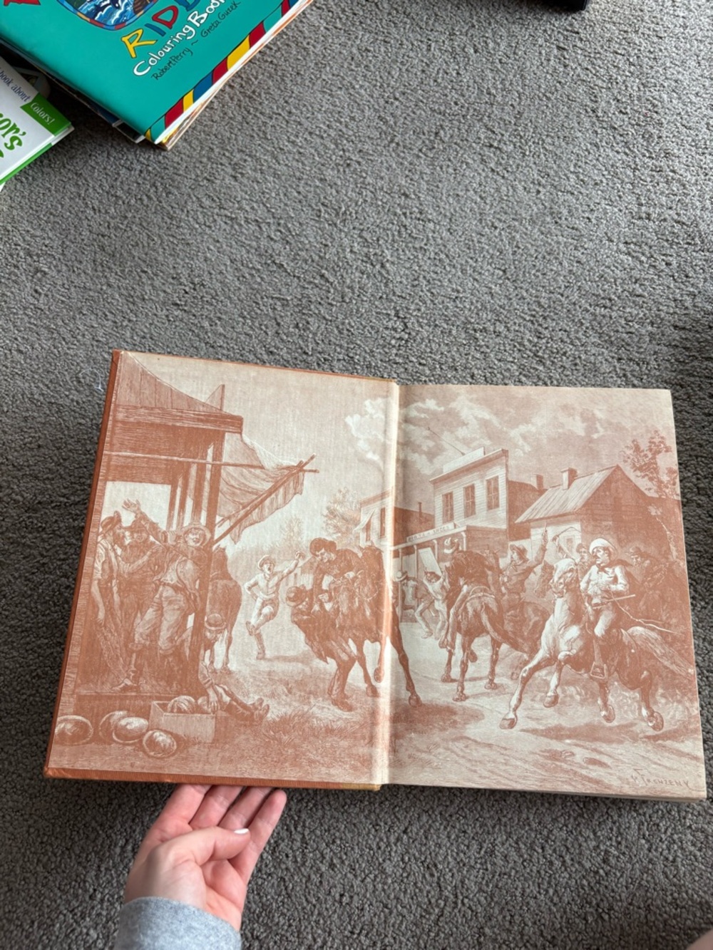 🤠 Vintage 1955 The American West: Pictorial Epic Hardcover Book